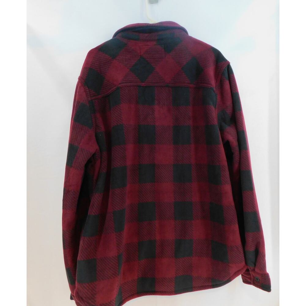 Weatherproof Men's Sherpa-lined Shacket Shirt Jacket in Tawny Port Red New - Picture 5 of 8